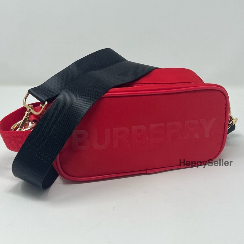 Burberry Pouch To Crossbody Bag Pouch Makeup Case Purse Pocketbook Red New